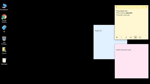 Windows 10’da yapışkan notların yedeği nasıl alınır?
